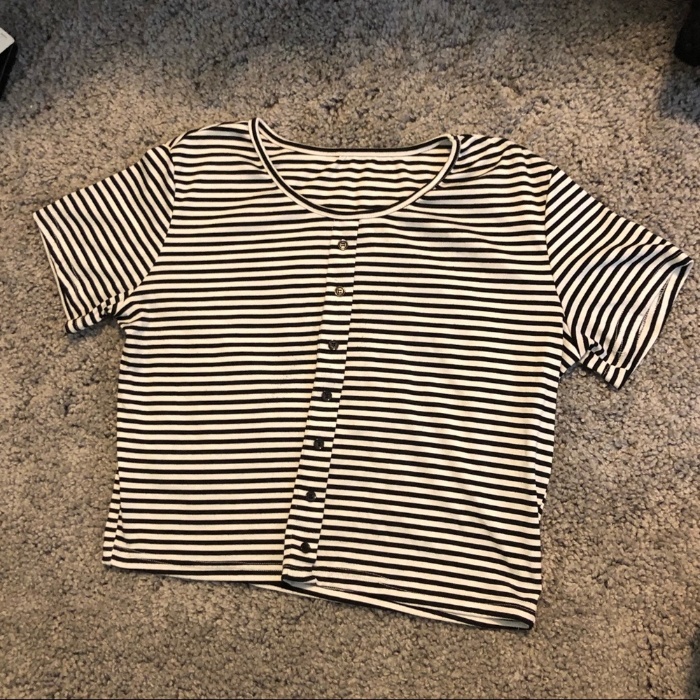 Striped Crop Top
